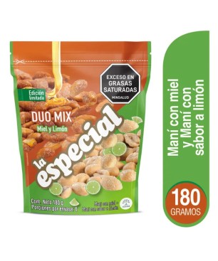 MANI LA ESPECIAL LIMÓN MIEL X 180GR