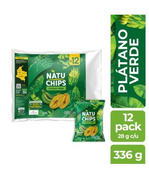 NATUCHIPS PLATANO VERDE X 12UND