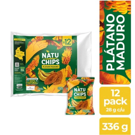 NATUCHIPS PLATANO MADURO X 12UND