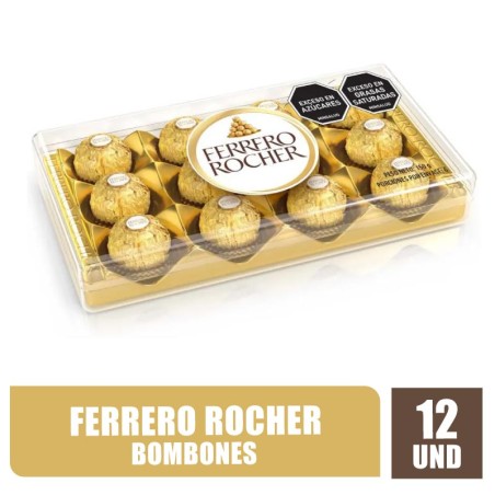 CHOCOLATE FERRERO ROCHER X 12UND