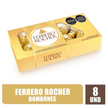 CHOCOLATE FERRERO ROCHER X 8UND