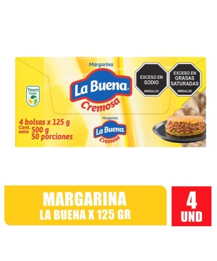 MARGARINA LA BUENA 125GR X 4UND