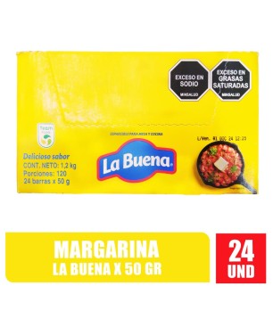 MARGARINA LA BUENA 50GR X 24UND