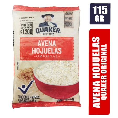 AVENA HOJUELA QUAKER X 115GR