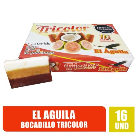 BOCADILLO TRICOLOR ÁGUILA X 16UND