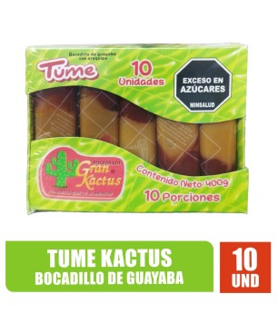 BOCADILLO DE GUAYABA TUME KACTUS X 10UND