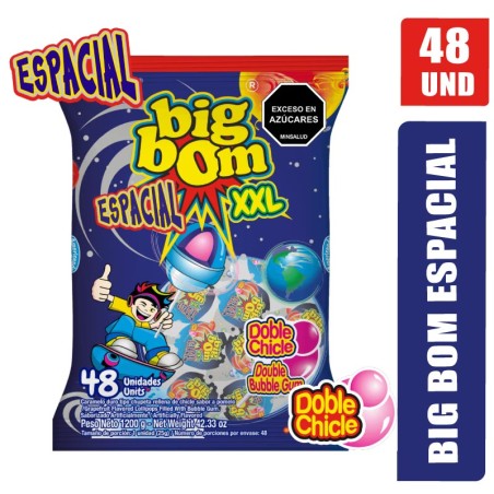 CHUPETAS BIG BOM XXL ESPACIAL X 48UND