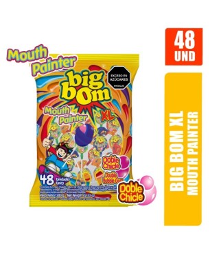 CHUPETAS BIG BOM XL MOUTH PAINTER X 48UND