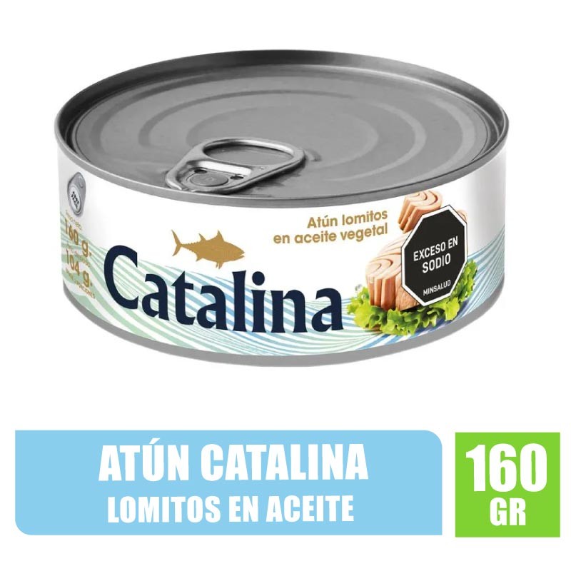 ATÚN CATALINA LOMITOS EN ACEITE X 160GR