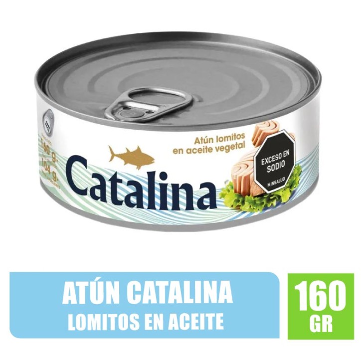 ATÚN CATALINA LOMITOS EN ACEITE X 160GR