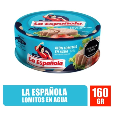 ATÚN LOMITOS ESPAÑOLA EN AGUA X 160GR