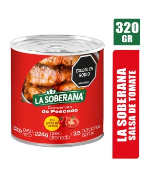 SARDINA LA SOBERANA CILINDRICA X 320GR