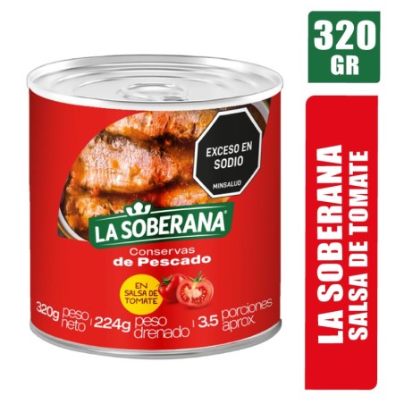 SARDINA LA SOBERANA CILINDRICA X 320GR