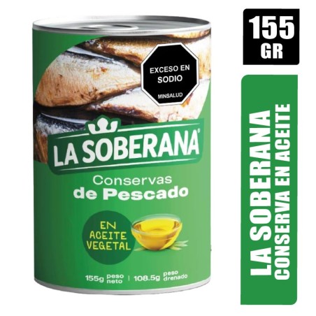 SALMON SOBERANA ACEITE X 155GR