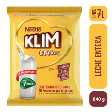 LECHE EN POLVO KLIM FORTIFICADA X 840GR