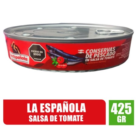 SARDINA OVAL ESPAÑOLA TOMATE X 425GR