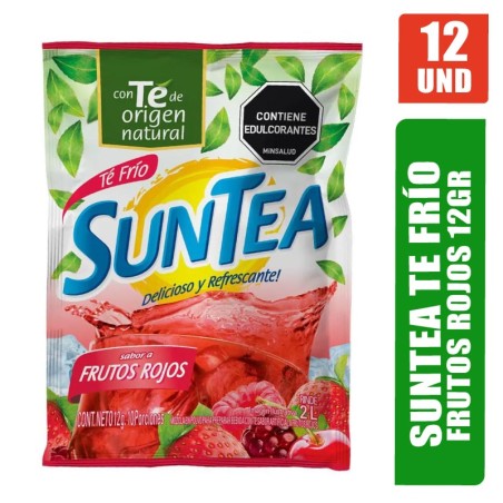 REFRESCO SUNTEA FRUTOS ROJOS 12GR X 12UND