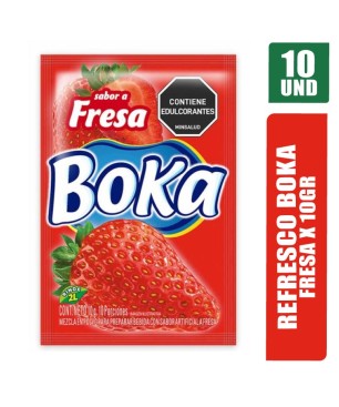 REFRESCO BOKA FRESA 10GR X 10UND
