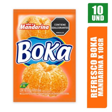 REFRESCO BOKA MANDARINA 10GR X 10UND