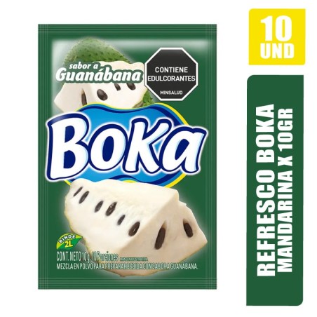 REFRESCO BOKA GUANABANA 10GR X 10UND
