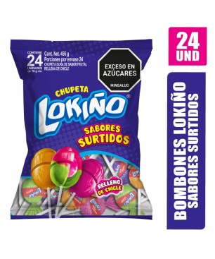 BOMBON LOKIÑO SURTIDO X 24UND
