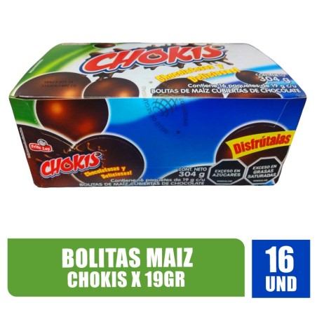 BOLITAS DE MAÍZ CHOKIS 19GR X 16UND