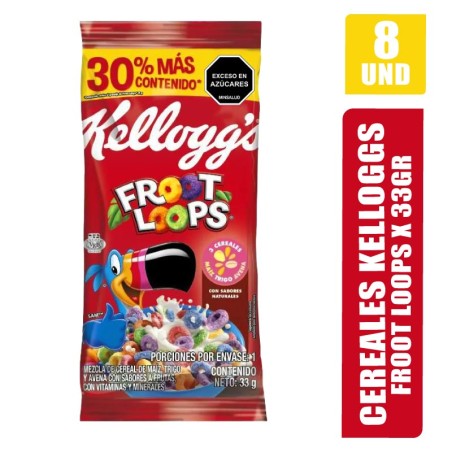 KELLOGGS FROOT LOOPS 33GR X 8UND