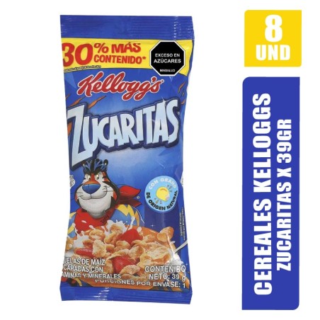 KELLOGGS CEREAL ZUCARITAS 39GR X 8UND