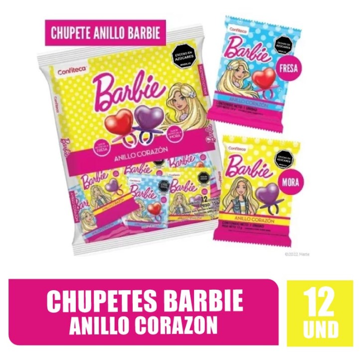 CARAMELO BARBIE ANILLOS 13GR X 12UND