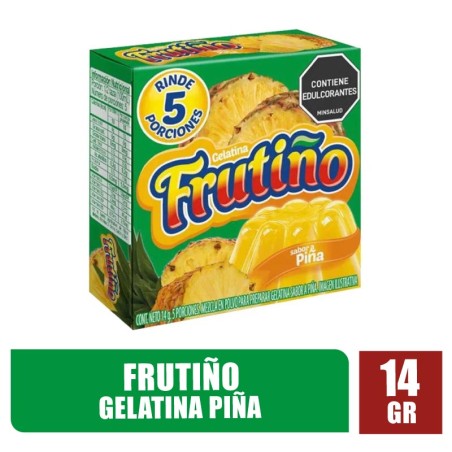 GELATINA FRUTIÑO PIÑA X 14GR