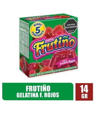 GELATINA FRUTIÑO FRUTOS ROJOS X 14GR