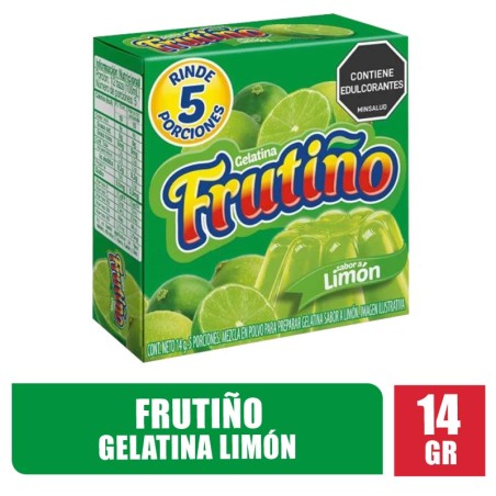 GELATINA FRUTIÑO LIMÓN X 14GR