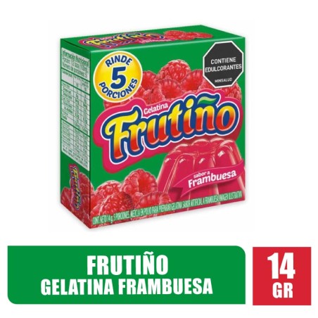 GELATINA FRUTIÑO FRAMBUESA X 14GR