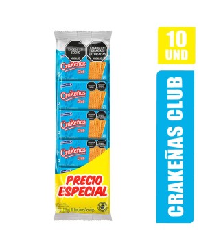 GALLETAS CRAKEÑAS CLUB X 10UND