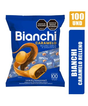 CARAMELO BIANCHI RELLENO DE CHOCOLATE X 100UND