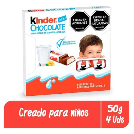 CHOCOLATINA KINDER BARRA X 4UND