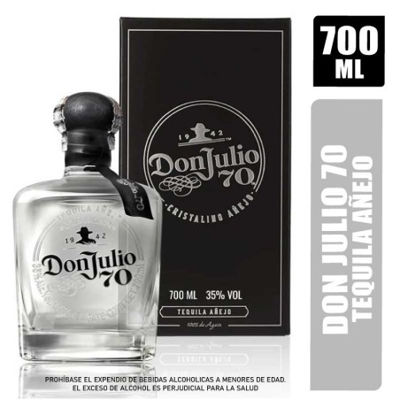 TEQUILA DON JULIO 70 CRISTALINO X 700ML