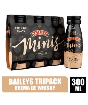 CREMA DE WHISKY BAILEYS MINI TRIPACK X 300ML