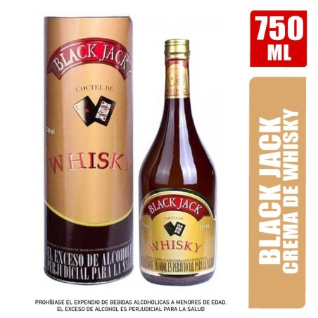 CREMA WHISKY BLACK JACK BOTELLA X 750ML