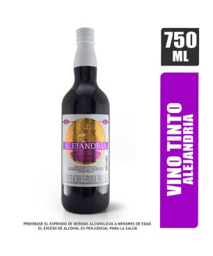 VINO TINTO ALEJANDRIA BOTELLA X 750ML