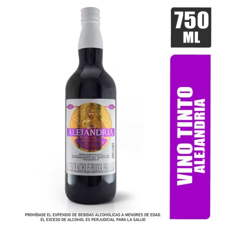 VINO TINTO ALEJANDRIA BOTELLA X 750ML
