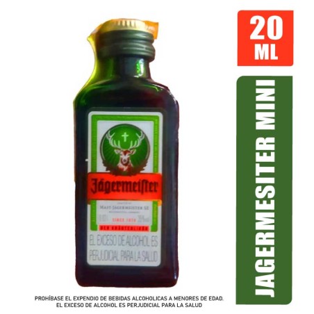 LICOR DE HIERBA JAGERMEISTER MINI X 20ML