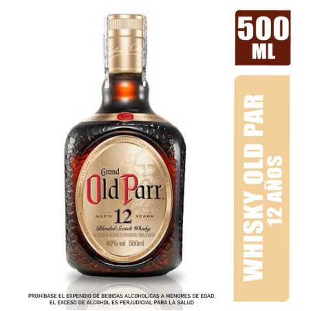 WHISKY OLD PARR 12 AÑOS X 500ML