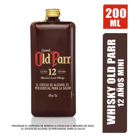 WHISKY OLD PARR 12 AÑOS X 200ML