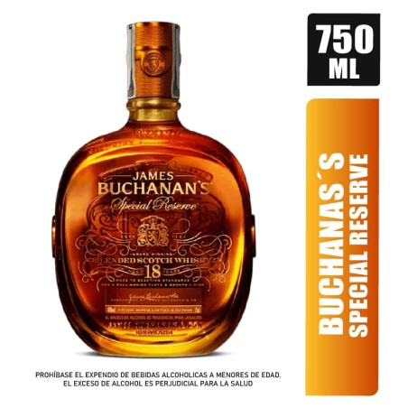 WHISKY BUCHANAN´S SPECIAL RESERVE 18 AÑOS X 750ML