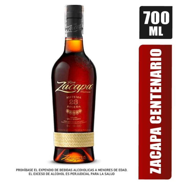 RON ZACAPA CENTENARIO 23 AÑOS X 700ML
