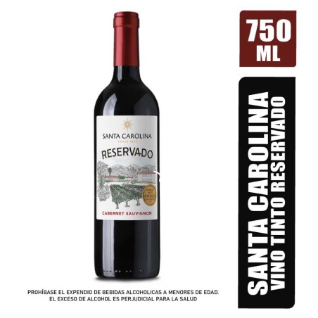 VINO TINTO SANTA CAROLINA RESERVADO X 750ML