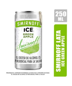 COCTEL ICE GREEN APPLE LATA SMIRNOFF X 250ML
