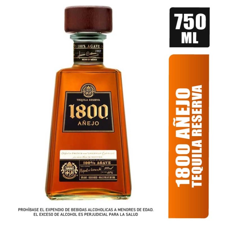 TEQUILA 1800 AÑEJO X 750ML
