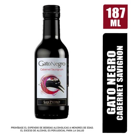 VINO TINTO GATO NEGRO X 187ML